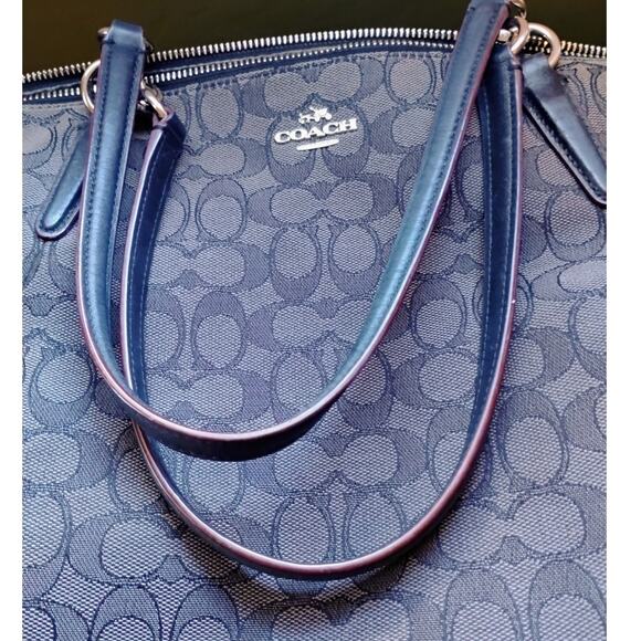 Coach Canvas Leather Shoulder Bag Kelsey Handbag - Picture 7 of 11